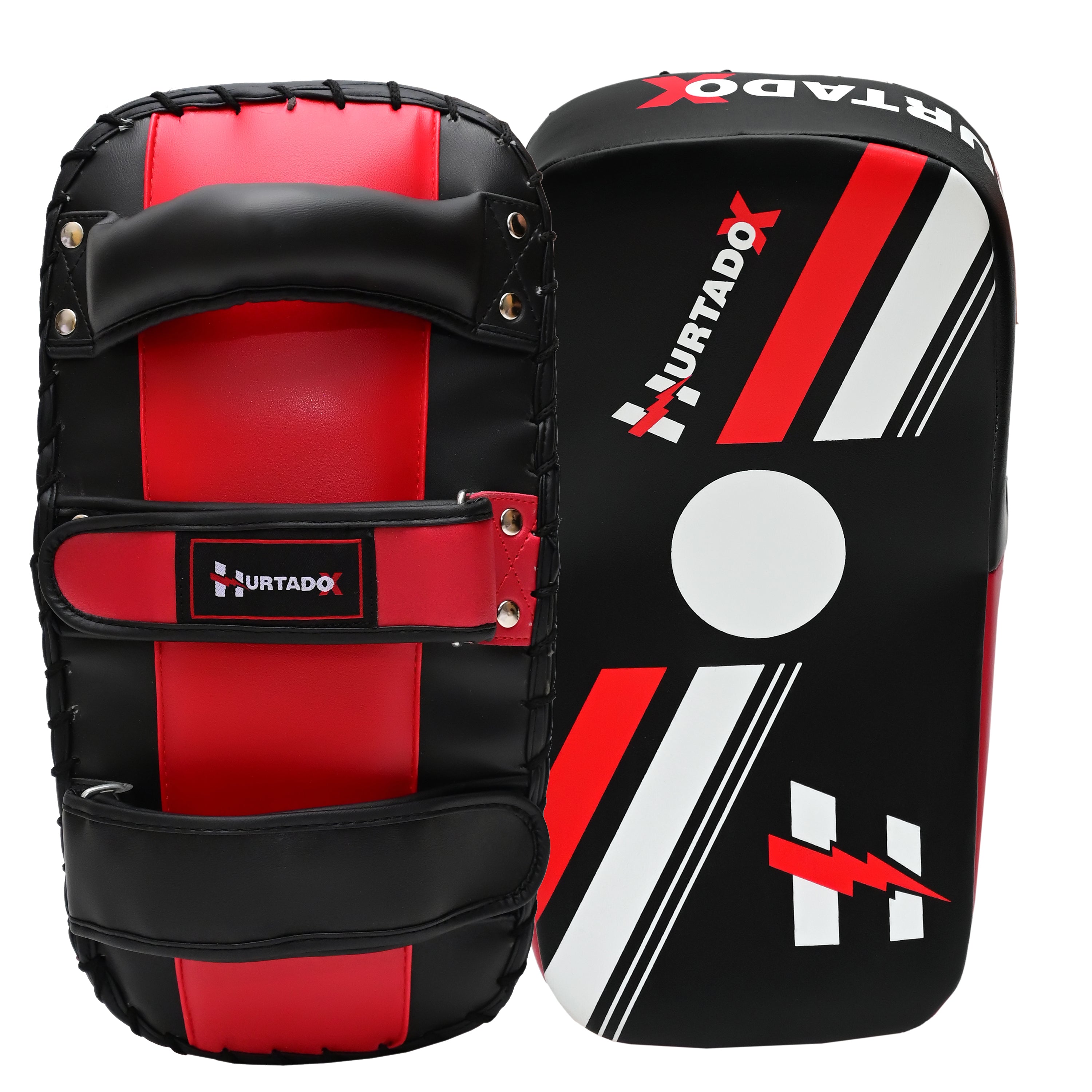 Boxing Kick Pad Strike Shield Focus Arm Pads Punching Muay Thai Pads Martial Art Black/Red 1 Pcs