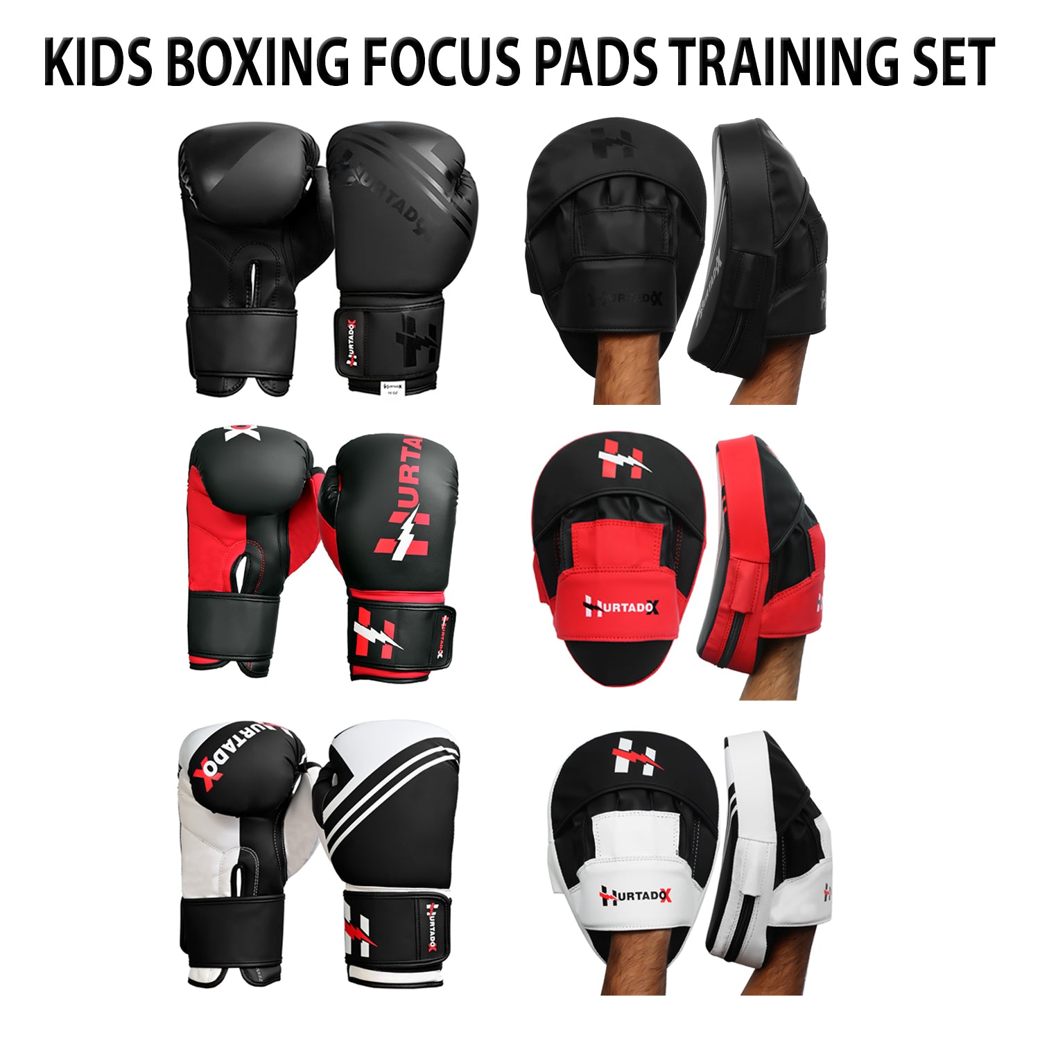 Kids Boxing Punching Set Boxing Sparring Gloves UFC MMA Focus Pads